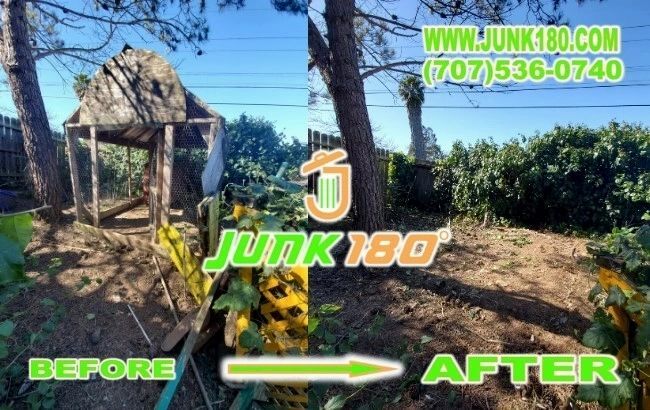 Chicken Coop Removal in Vallejo by Junk180 Before and After Image